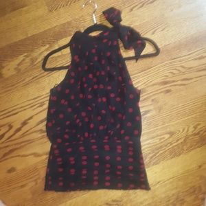 WHBM top, halter style, with side toe bow,XXS